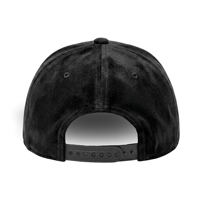 Unisex Snapback Base Ball Cap | Premium Velvet Suede | Black image 4